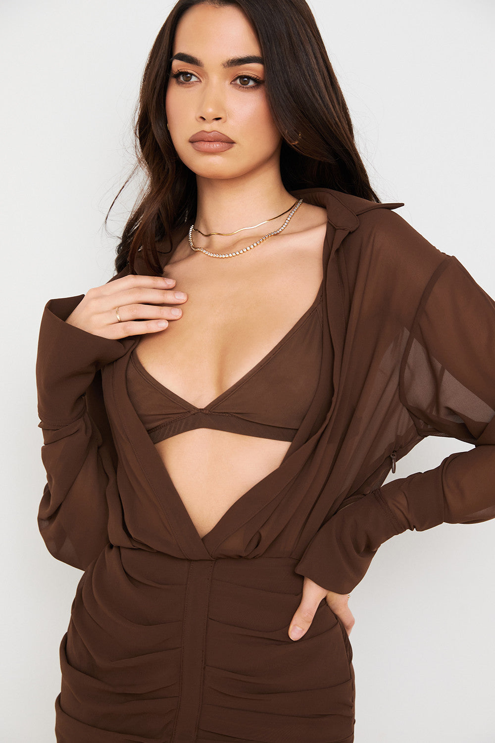 Olina - Overhemdjurk en Bralette