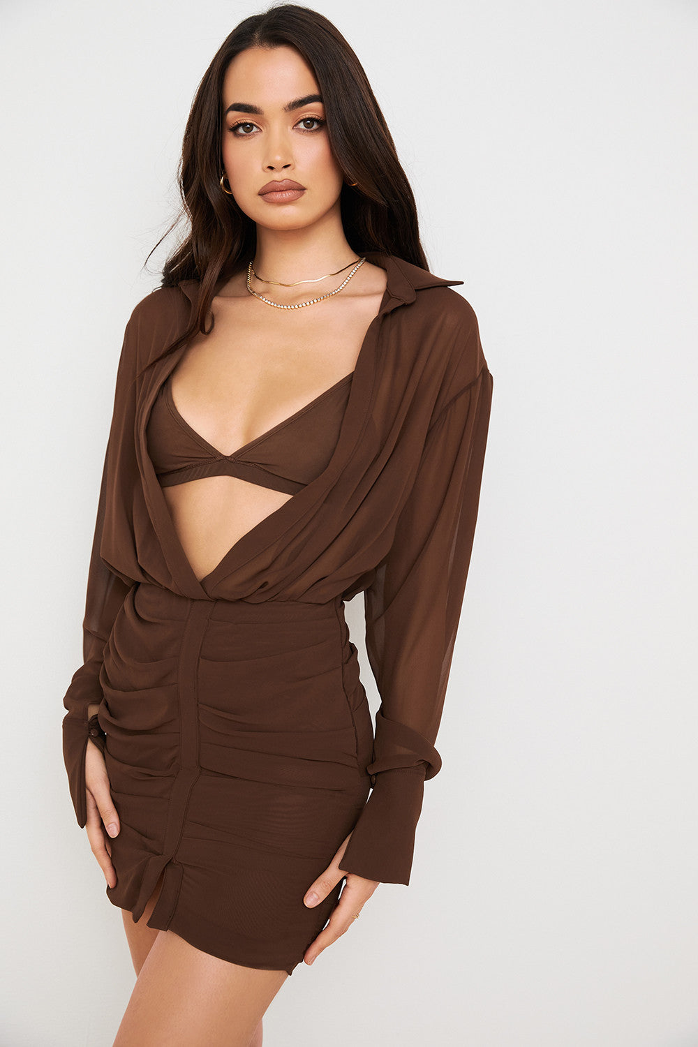 Olina - Overhemdjurk en Bralette