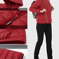 SleekEase Kap Puffer: Ultralicht, Gewatteerde Elegantie voor Actieve Vrouwen