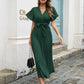 Groene Elegante Plooijurk - Madilyn