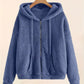 Chique Gezellige Ritssluiting: Dames Pluche Zak Hoodie