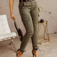 Mila - Grijze Dames Cargo Jeans
