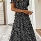 Mila - Beige Vintage Midi-Jurk