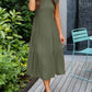 Elegante zomerjurk - ruches, zakken