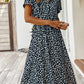 Mila - Beige Vintage Midi-Jurk