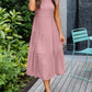 Elegante zomerjurk - ruches, zakken