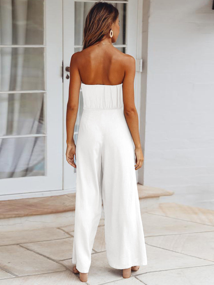 Amira - Stijlvolle Mouwloze Jumpsuit