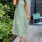 Elegante zomerjurk - ruches, zakken