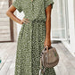 Mila - Beige Vintage Midi-Jurk