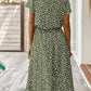 Mila - Beige Vintage Midi-Jurk