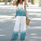 Blauwe Set met Plantenmotief - Mila