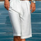 Casual puur gekleurde katoenen short voor dames