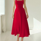 Isabel - Zwarte Elegante Midi-Jurk