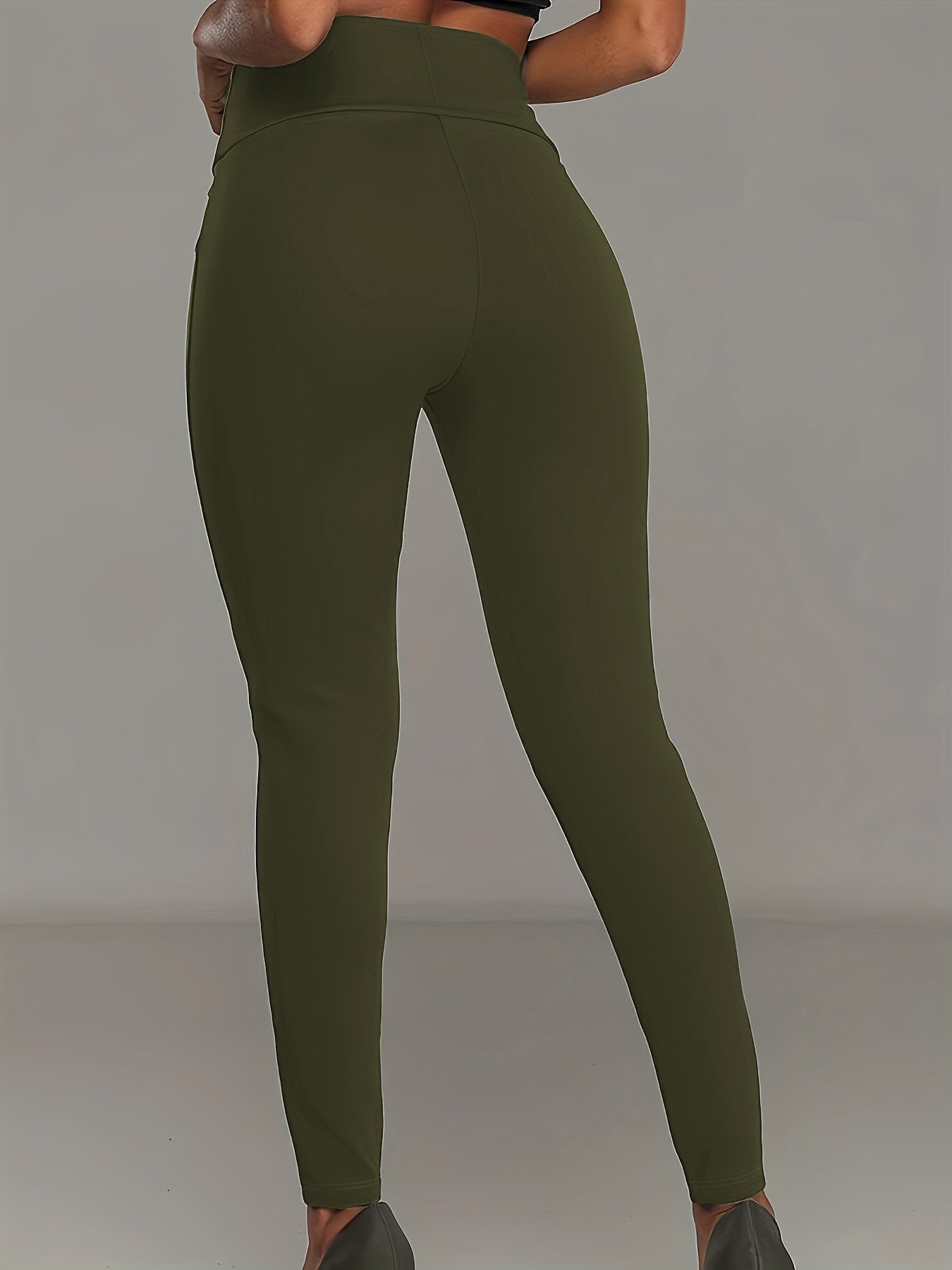 Zwarte Skinny Broek met Knoopdetails - Iris