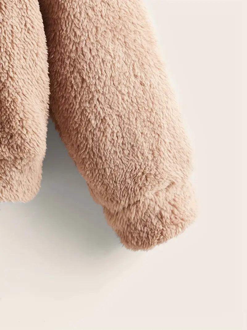 Chique Gezellige Ritssluiting: Dames Pluche Zak Hoodie