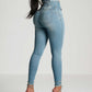 Zip-High Skinny: Verhoog je Stijl met Comfortabele High-Waisted Jeans!