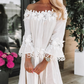 Zwarte off-shoulder jurk - Dorota