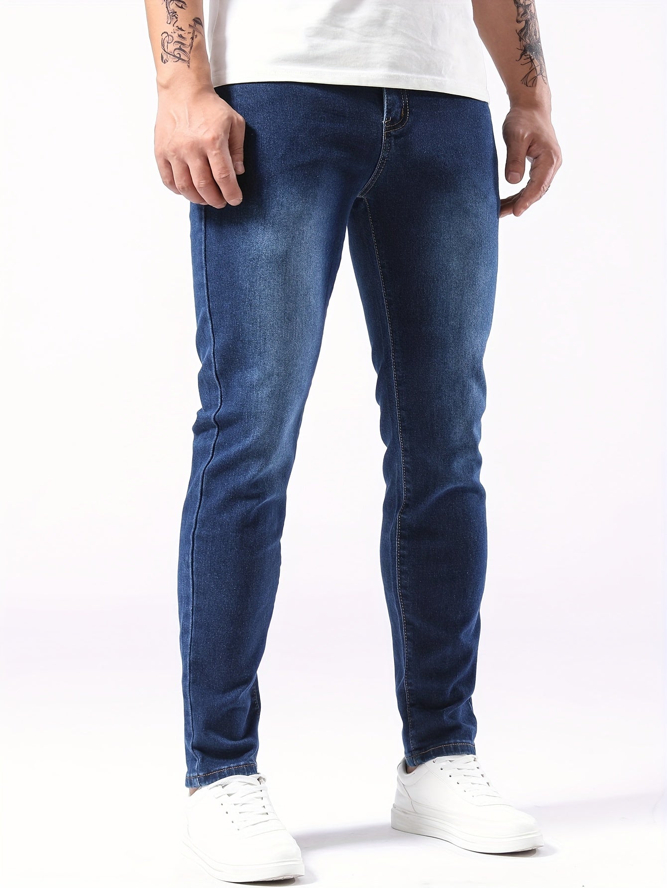 Donkerblauwe Slim Fit Jeans - Lucas