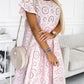 Zwart-Ronde Neck Jurk - Anna