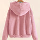 Chique Gezellige Ritssluiting: Dames Pluche Zak Hoodie