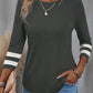 Zwart Casual Crew Neck T-Shirt - Emma