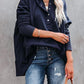 Chique Delancey Katoenen Henley Hoodie met Zakken