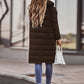 Gezellige Chic: Dames Hooded Puffy Jas - Elegante Warmte voor de Winter