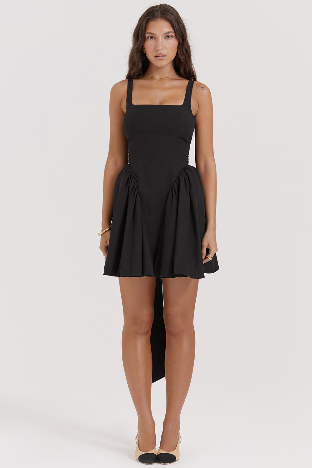Annigje - Mini-jurk Met Strik