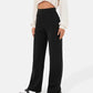 Chique & Comfort: Hoge Taille Elastische Vrijetijdsbroek