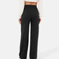 Chique & Comfort: Hoge Taille Elastische Vrijetijdsbroek