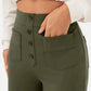 Chique & Comfort: Hoge Taille Elastische Vrijetijdsbroek