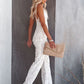 Witte Boho Jumpsuit - Sherrill