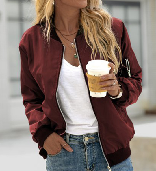 Stijlvolle Klassieke Bomberjack met Zakken – Perfect voor Elke Gelegenheid