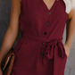 Luci - Zwarte Linnen-Katoen Jumpsuit
