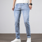 Slim Fit Hoge Stretch Jeans Blauw - Lucas