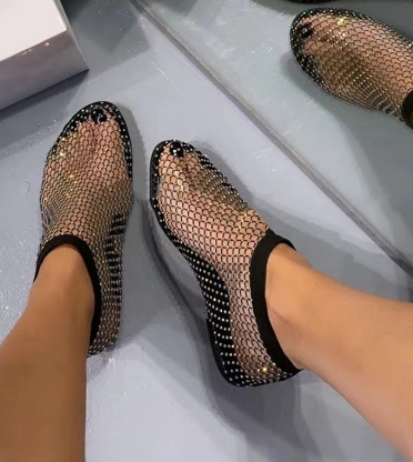 Ninthe - Mesh Strass Sandaal