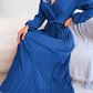 Mabel - Elegante Rode Chiffon Jurk met Strik