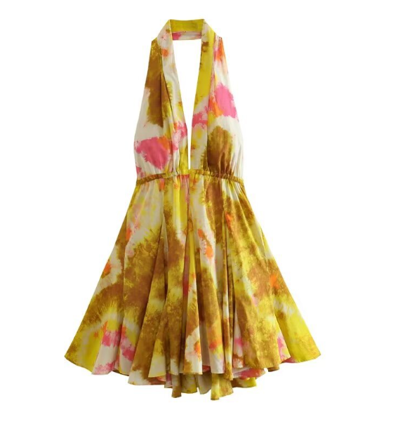 Geertje - Halter Mini Jurk
