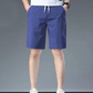 Max - Donkergrijze Casual Herenshorts met Trekkoord