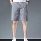 Max - Donkergrijze Casual Herenshorts met Trekkoord