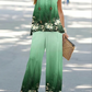 Blauwe Set met Plantenmotief - Mila