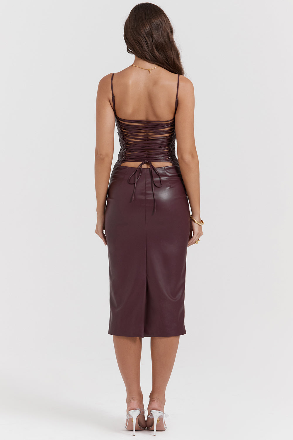 Kyra - Luxe Leren Jurk