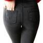 Ayisha - Zwarte Denim Zakleggings