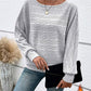 Chique Batwing Boothals Trui - Perfect voor Lente & Herfst