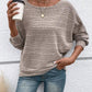 Chique Batwing Boothals Trui - Perfect voor Lente & Herfst