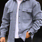 StripeStyle Heren Casual Jack: Slank, Gestreept en Stijlvol!
