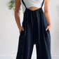 Navyblauwe Katoen-Linnen Broek - Maxine
