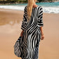 Renatye - Strandjurk Met Zebraprint