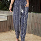 Blauwe Etnische Print Broek - Lillyan