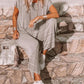 Iris - Grijze Casual Set met Uitsparingen